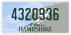 4320936  license plate in NH