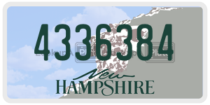 4336384  license plate in NH