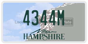 4344M  license plate in NH