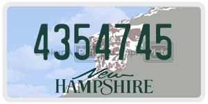 4354745  license plate in NH