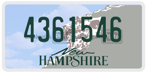 4361546  license plate in NH