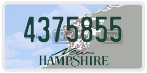 4375855  license plate in NH