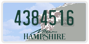 4384516  license plate in NH