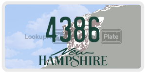 4386  license plate in NH