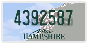 4392587  license plate in NH