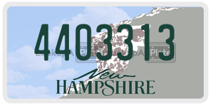 4403313 license plate in New Hampshire