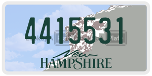 4415531  license plate in NH