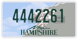 4442261  license plate in NH