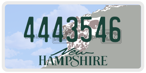 4443546  license plate in NH