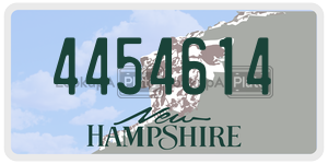 4454614  license plate in NH
