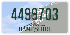 4499703  license plate in NH