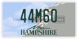 44M60  license plate in NH
