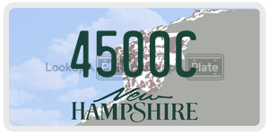 4500C  license plate in NH
