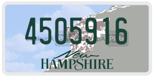4505916  license plate in NH