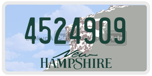 4524909  license plate in NH