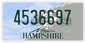 4536697  license plate in NH