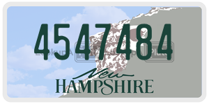 4547484  license plate in NH