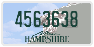 4563638  license plate in NH
