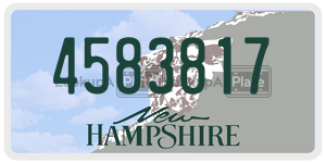 4583817  license plate in NH