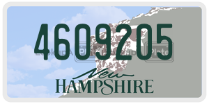 4609205  license plate in NH