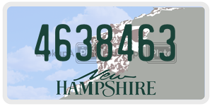 4638463 license plate in New Hampshire