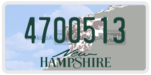 4700513  license plate in NH