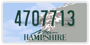 4707713  license plate in NH