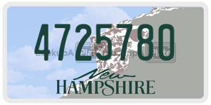 4725780  license plate in NH