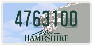 4763100  license plate in NH