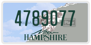 4789077 license plate in New Hampshire