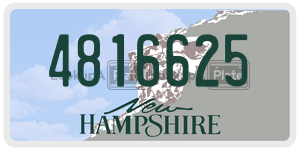 4816625  license plate in NH