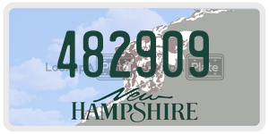 482909  license plate in NH