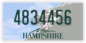 4834456 license plate in New Hampshire