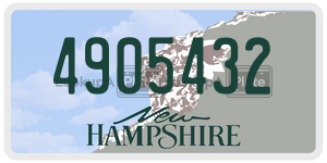 4905432  license plate in NH
