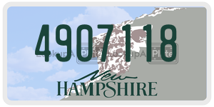 4907118  license plate in NH