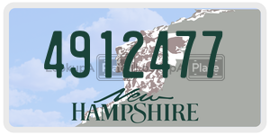 4912477  license plate in NH
