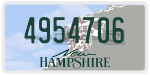 4954706 license plate in New Hampshire