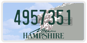 4957351 license plate in New Hampshire