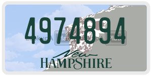 4974894  license plate in NH