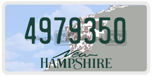 4979350 license plate in New Hampshire