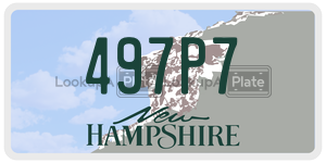 497P7  license plate in NH