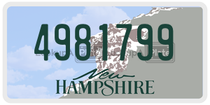 4981799  license plate in NH