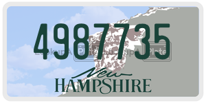 4987735  license plate in NH