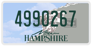 4990267 license plate in New Hampshire