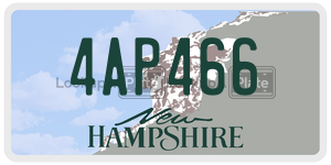 4AP466  license plate in NH