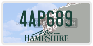4AP689  license plate in NH
