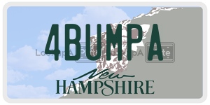4BUMPA  license plate in NH