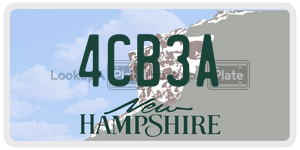 4CB3A  license plate in NH