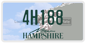 4H188  license plate in NH