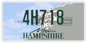 4H718  license plate in NH